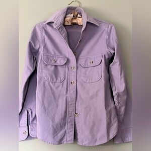 Lavender woolrich women’s Button-Up Shirt size small